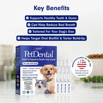 [𝐎𝐟𝐟𝐢𝐜𝐢𝐚𝐥 𝐒𝐭𝐨𝐫𝐞] 𝐘𝐨𝐯𝐨𝐭® 𝐏𝐞𝐭 𝐃𝐞𝐧𝐭𝐚𝐥 & 𝐃𝐢𝐠𝐞𝐬𝐭𝐢𝐯𝐞 𝐇𝐞𝐚𝐥𝐭𝐡 𝐎𝐫𝐚𝐥 𝐋𝐢𝐪𝐮𝐢𝐝 – 𝐅𝐫𝐞𝐬𝐡𝐞𝐧 𝐁𝐫𝐞𝐚𝐭𝐡, 𝐑𝐞𝐦𝐨𝐯𝐞 𝐓𝐚𝐫𝐭𝐚𝐫 & 𝐏𝐫𝐨𝐦𝐨𝐭𝐞 𝐠𝐮𝐦 𝐫𝐞𝐠𝐞𝐧𝐞𝐫𝐚𝐭𝐢𝐨𝐧, 𝐬𝐭𝐚𝐛𝐢𝐥𝐢𝐳𝐞 𝐭𝐞𝐞𝐭𝐡 (𝐟𝐨𝐫 𝐂𝐚𝐭𝐬 & 𝐃𝐨𝐠𝐬)  – 𝐒𝐚𝐯𝐞 𝟕𝟎% 𝐓𝐨𝐝𝐚𝐲!