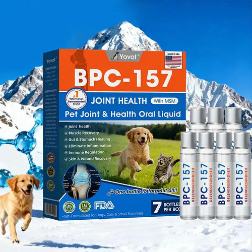 Official US 🇺🇸 Store 🐶🐱Yovot® BPC-157 Advanced Joint & Total Body Health Oral Liquid -(For Dogs, Cats & Mammals. One Bottle Daily, Results in 7 Days)